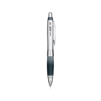 uni 三菱铅笔 三菱摇出芯自动铅软胶笔握学生活动铅笔M5-617GG 0.5mm银杆黑 1支装