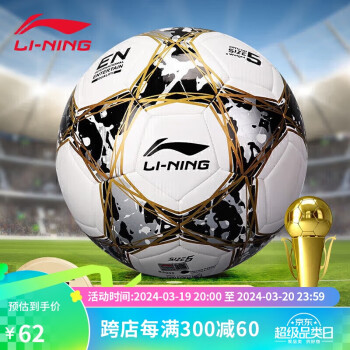 LI-NING 李宁 足球5号机缝球