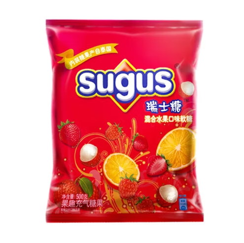 sugus 瑞士糖 500g 1袋 9.9元