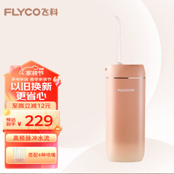 FLYCO 飛科 立式?jīng)_牙器洗牙器便攜式水牙線家用潔牙器預(yù)防牙結(jié)石情人節(jié)新年禮物FP7800蜜瓜橙