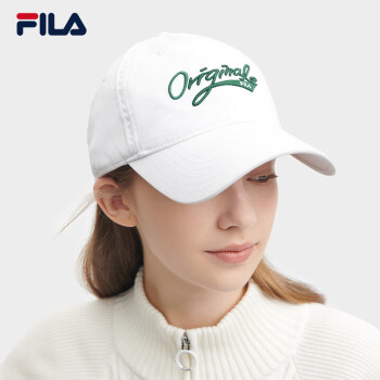 FILA 斐乐 官方情侣款棒球帽2023冬女帽运动帽鸭舌帽男帽