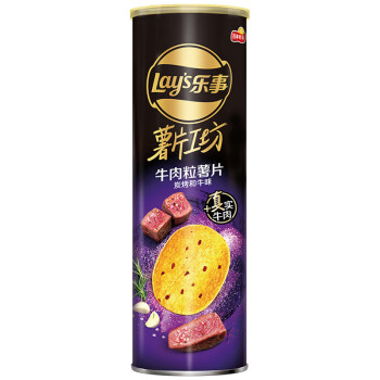 Lay's 乐事 薯片工坊 牛肉粒薯片 罐装104克