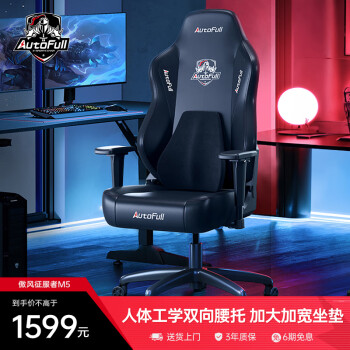 AutoFull 傲风 M5电竞椅 人体工学椅电脑椅办公椅子老板椅学习转椅 沙发椅