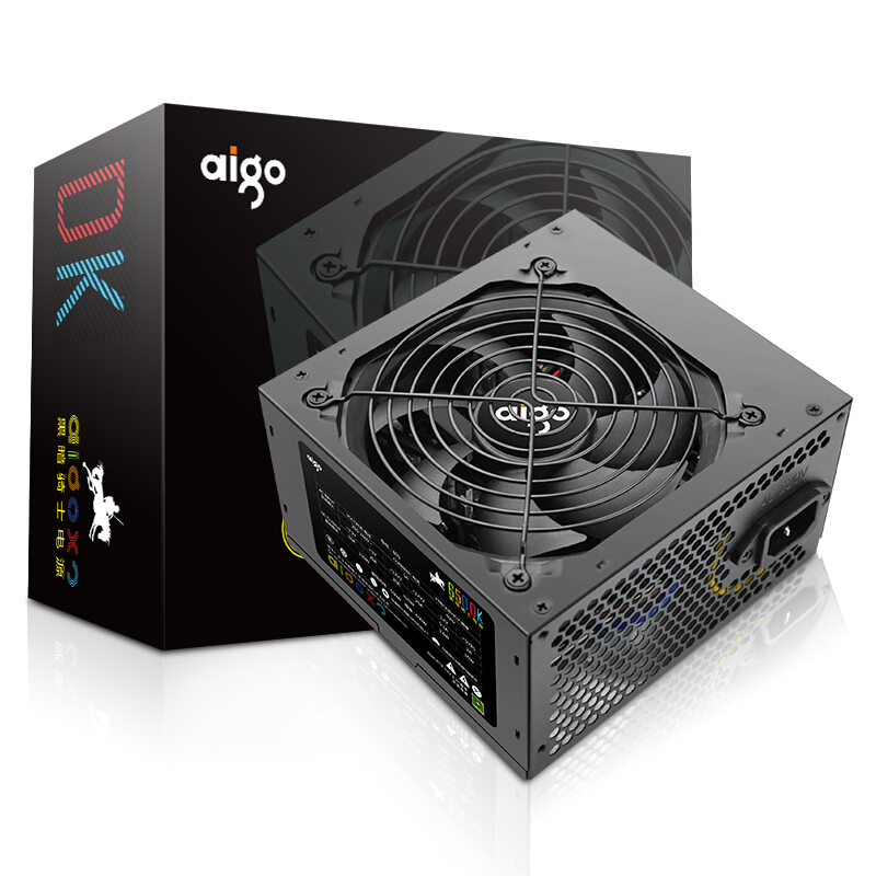 aigo 爱国者 黑暗骑士 650DK 白牌（80%）非模组ATX电源 500W 149元