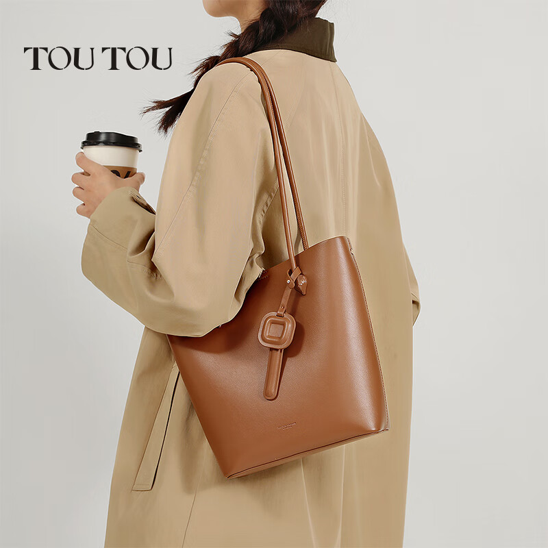 toutou 百搭托特子母单肩包 券后89元