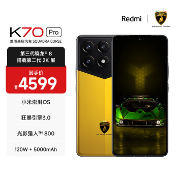 Xiaomi 小米 MI）Redmi K70 Pro黄色 24GB＋1TB