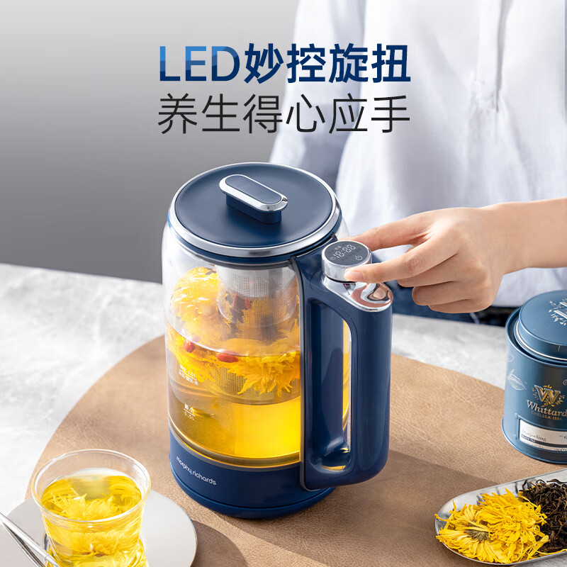 摩飛 電器（Morphyrichards）養(yǎng)生壺1.5L大容量 MR6089藍(lán) 券后201.3元