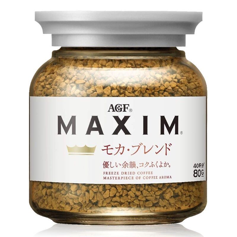 AGF Maxim马克西姆 摩卡冻干速溶黑咖啡 80g 24.8元