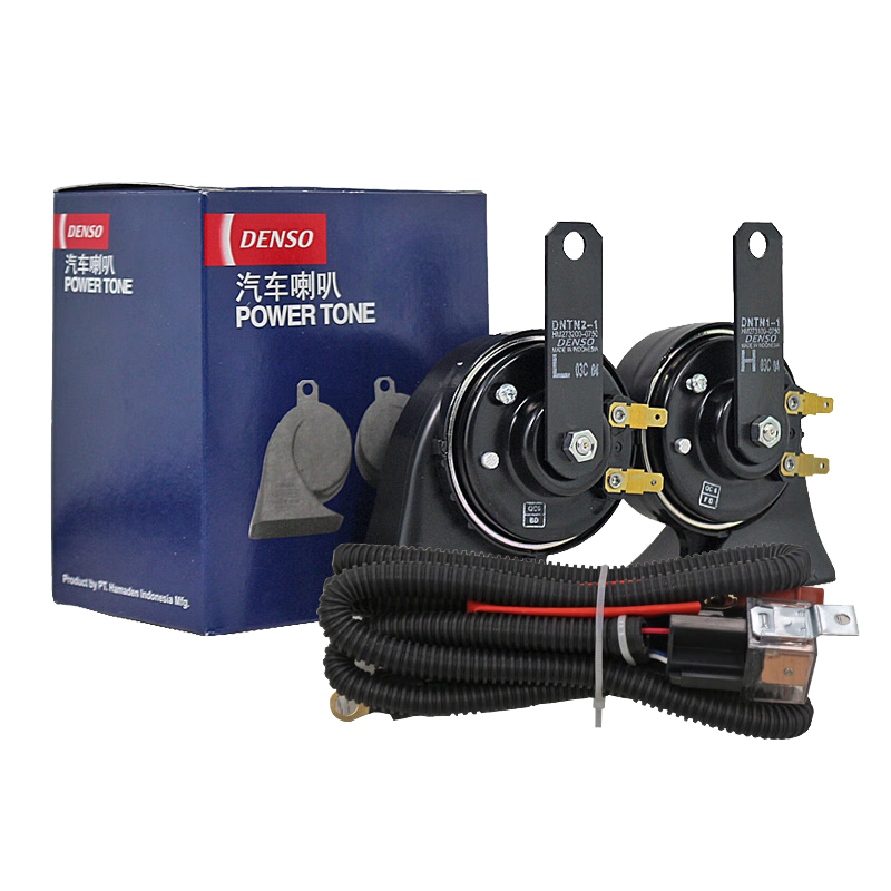 DENSO 电装 汽车喇叭 蜗牛双插喇叭+非电装配线带继电器 原车单喇叭 169.15元