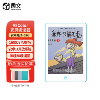 OBOOK 国文 A8 Color彩色墨水屏阅读器6英寸便携安卓电纸书看漫画小说