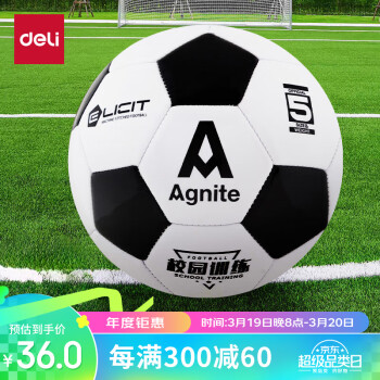 Agnite 安格耐特 PVC足球 F1203 黑白 5号/标准