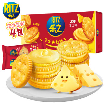 RITZ 卡夫乐 芝士夹心饼干 浓郁芝士味 218g