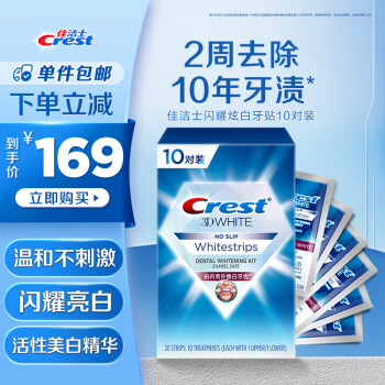 Crest 佳潔士 閃耀炫白牙貼 20貼