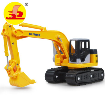LiLi 力利 工程车 挖土车履带挖掘机 2-6岁男孩宝宝儿童挖机玩具车32502黄色生日礼物