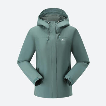 DECATHLON 迪卡儂 戶外沖鋒衣女秋冬防風(fēng)防水夾克風(fēng)衣MH150綠-5114410