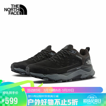 北面 THENORTHFACE北面徒步鞋男户外抓地越野跑步鞋5G3BKZ2/黑色40 ￥599