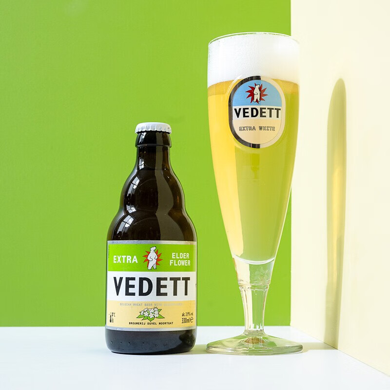 VEDETT 白熊 接骨木花精酿啤酒 330ml*6瓶 券后44.58元（133.74元包邮/3件）