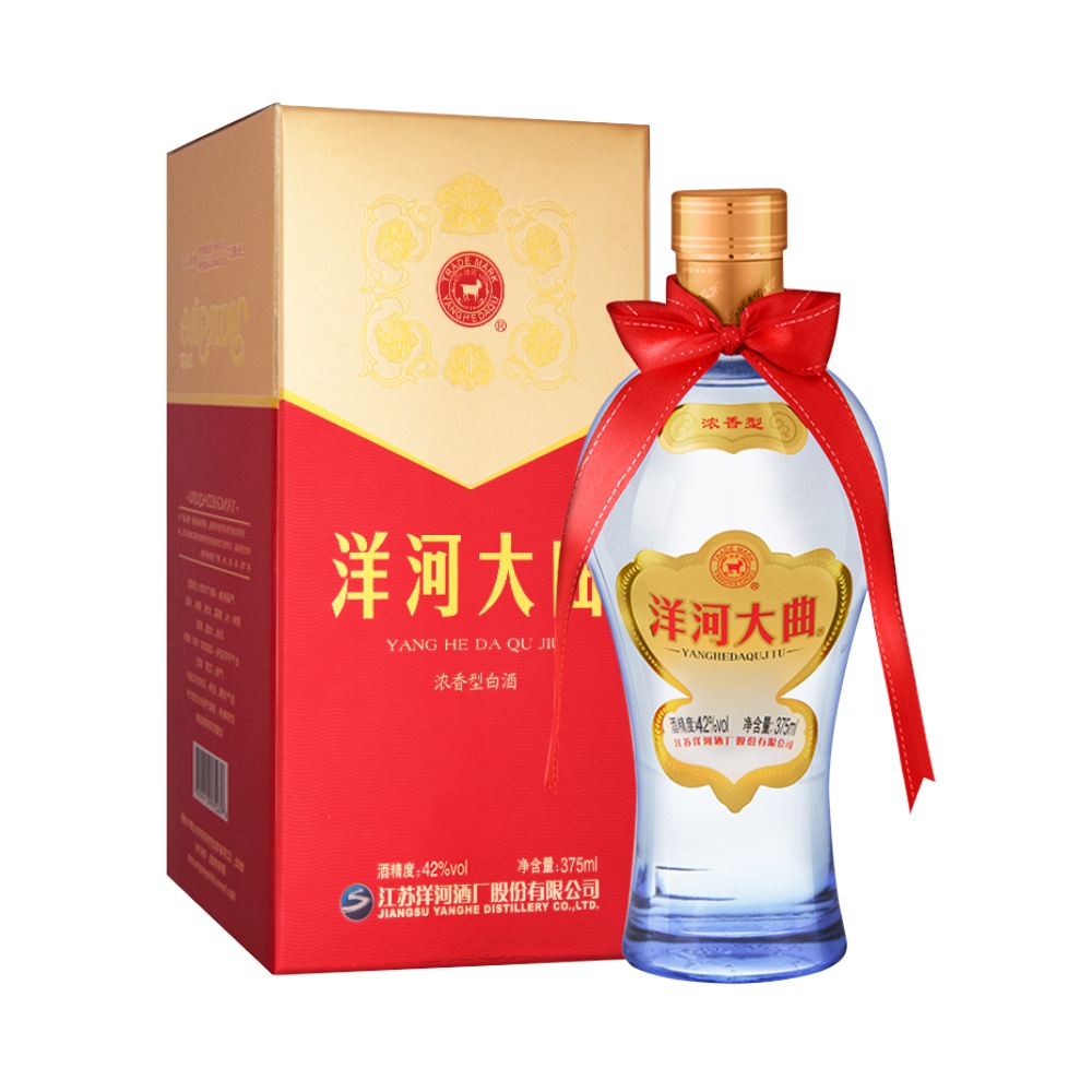 春焕新：YANGHE 洋河 大曲酒 新天蓝 42%vol 浓香型白酒 375ml 单瓶装 19.9元