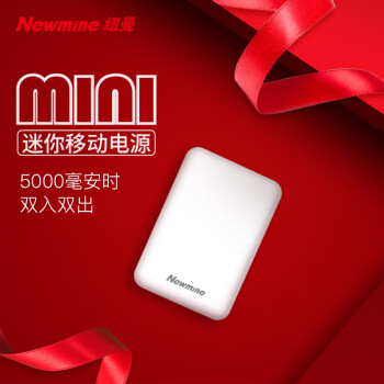 Newmine 纽曼 A501 移动电源 白色 5000mAh Type-C/Micro-B 10W