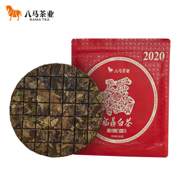 bamatea 八马茶业 茶叶 福鼎白茶白牡丹手掰饼2020年原料 单饼150g