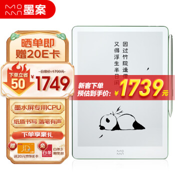 MOAAN 墨案 W8 10英寸墨水屏電子書(shū)閱讀器 WiFi版 64GB 綠色