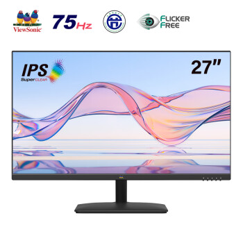 ViewSonic 优派 VA2730-H-2 27英寸 IPS 显示器（1920×1080、75Hz、72％NTSC）