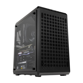 酷冷至尊 300 2 黑 电脑台式小机箱 支持240散热水冷/钢玻侧/3/USB 3.2 Type-C