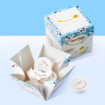 巧妈妈 乳酸菌布丁儿童果冻牛奶布丁零食礼盒装休闲食品220g（7杯装）节日礼物