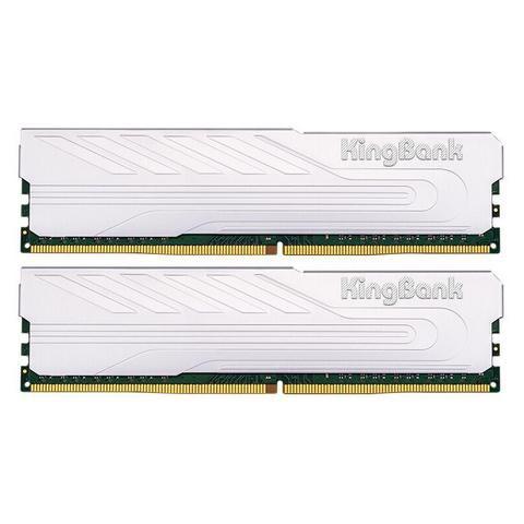 KINGBANK 金百达 银爵系列 DDR4 3200MHz 台式机内存 马甲条 银色 32GB（16GBx2） 396.91元包邮
