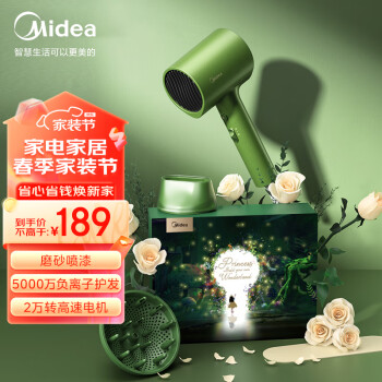 Midea 美的 MB-AJ0502 电吹风 仙踪绿 爱丽丝