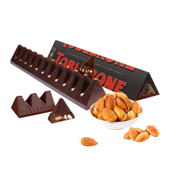 三角Toblerone瑞士黑巧克力含蜂蜜及巴旦木糖100g休闲零食生日礼物女