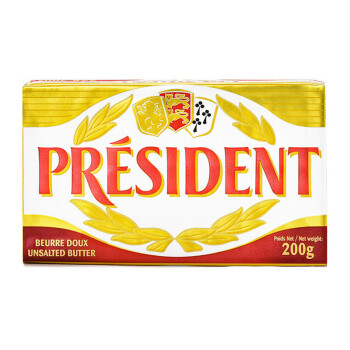 PRÉSIDENT 总统 黄油块 淡味 200g