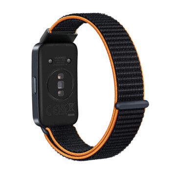 Biaze 毕亚兹 适用于华为手环8 NFC版运动腕带 透气轻盈尼龙编织备用替换华为手环8表带 BD60活力橙