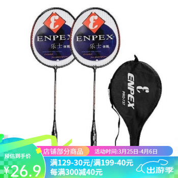 ENPEX 乐士 羽毛球拍对拍 儿童休闲娱乐羽毛球拍 情侣羽拍 737