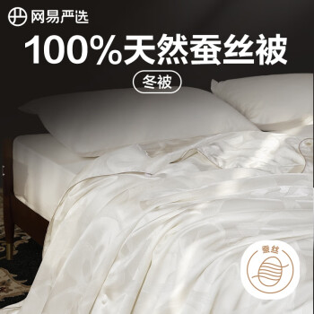 YANXUAN 网易严选 升级款蚕丝被加厚冬被被芯A类100%天然蚕丝2000g 220*240cm白色