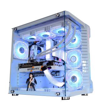 玩嘉 罗宾III机箱台式机电脑机箱EATX侧透360水冷海景房白4090显卡