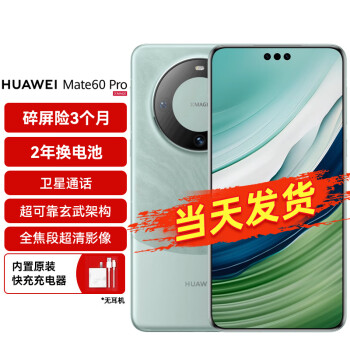 HUAWEI 华为 Mate 60 Pro 手机 12GB+512GB 雅川青