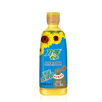 首购、plus：刀唛（Knife）葵花籽油 食用油小瓶 900ML 新老包装随机发+凑单1件 20.08元（折13.57+凑单6.51）