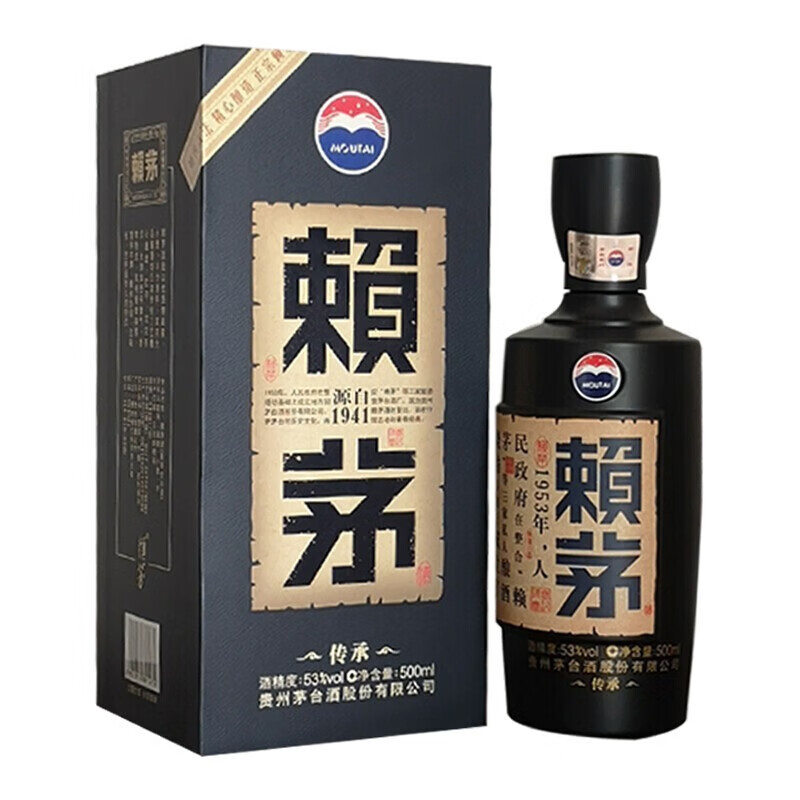 LAYMAU 赖茅 茅台赖茅 传承蓝 酱香53度 500ml*1瓶 券后359元