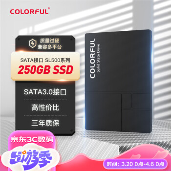 COLORFUL 七彩虹 SL500 SATA 固态硬盘 250GB（SATA3.0）