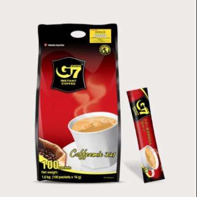 京东PLUS：G7 COFFEE 中原咖啡 三合一速溶咖啡 1.6kg*3件 146.81元包邮，折合48.94元一件