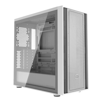 酷冷至尊 CoolerMaster）Box600 白 ATX电脑中塔背插机箱 支持背插主板/冲孔前面板/钢玻侧板/双360水冷位