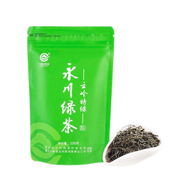 云岭茶业永川绿茶茶叶重庆特产口粮茶250g复合袋