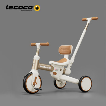 Lecoco 乐卡 沃克S3儿童多功能三轮车宝宝脚踏车平衡车轻便遛娃神器