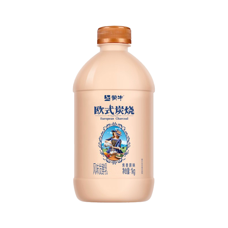 plus会员:蒙牛 欧式炭烧风味发酵乳 原味 1kg＊6件 69.08元包邮（合11.51元/件）