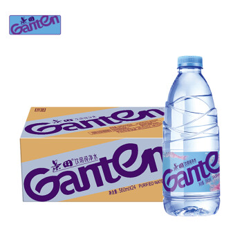 Ganten 百岁山 景田 饮用纯净水 560ml*24瓶 整箱装 会议办公用水 家庭健康饮用水