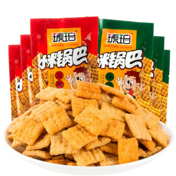 琥珀 小米锅巴 好吃不贵的美味零食小吃休闲膨化食品小包装