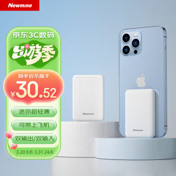 Newmine 纽曼 A501 移动电源 白色 5000mAh Type-C/Micro-B 10W