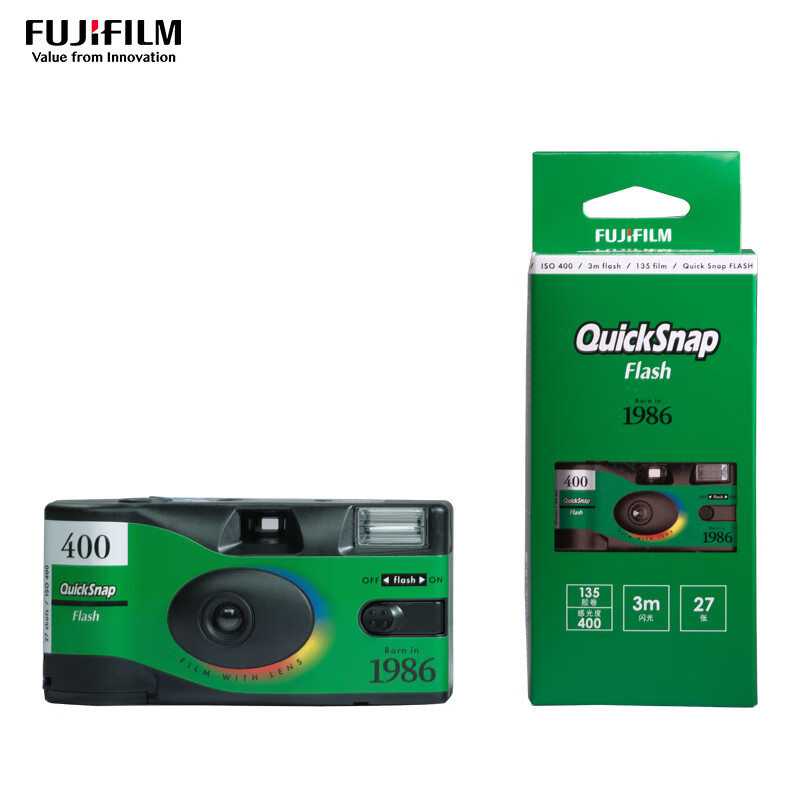 FUJIFILM 富士 QuickSnap 1986一次性胶卷相机 复古胶片机 胶卷相机 138元