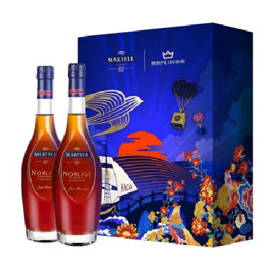 京东百亿补贴、PLUS会员：Martell 马爹利 名士 干邑白兰地 350ml*2瓶 PLUS会员礼盒已结束 463.32元 包邮